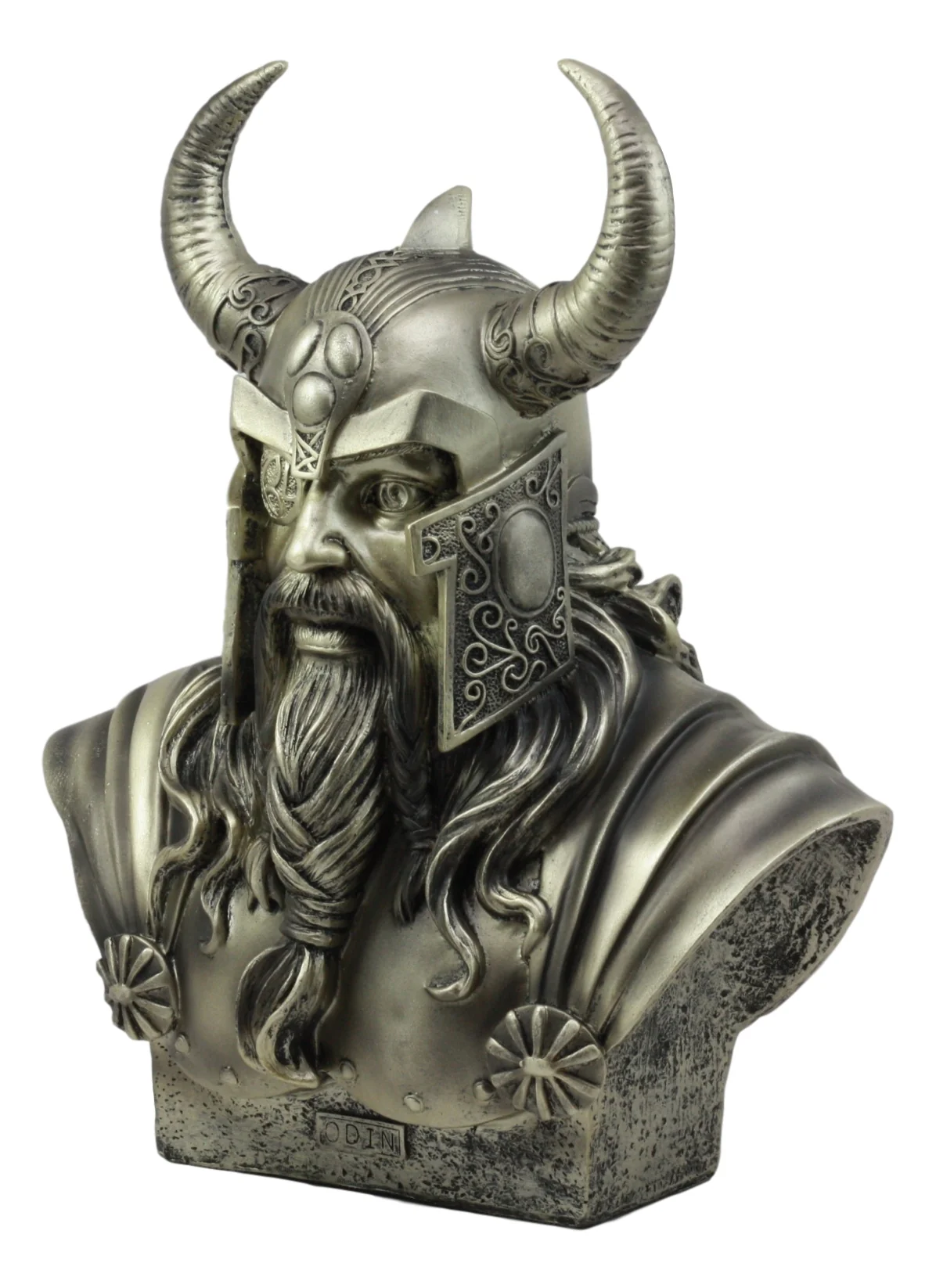 Ebros Warrior God Odin The Alfather Bust Statue 12"H Norse Viking God Odin Ruler Of Asgard Sculptural Figurine - Image 5