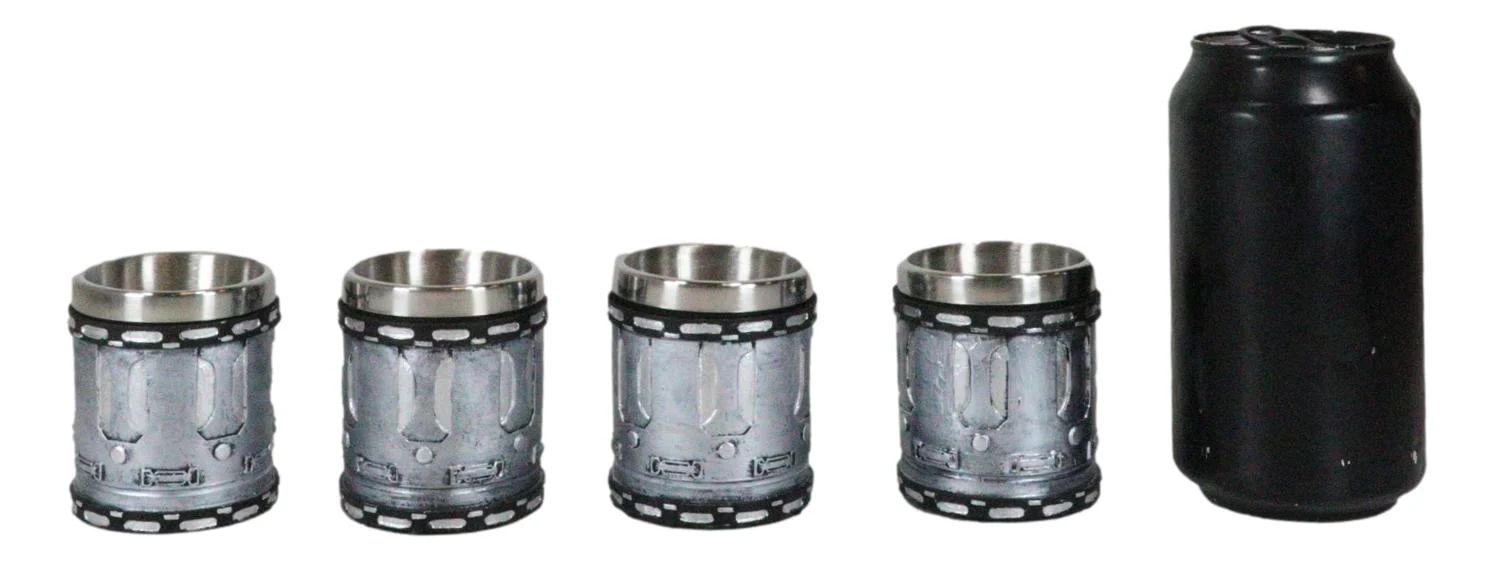 Ebros Western Novelty Revolver Pistol Gun Barrel Cylinder Shot Glass 2-Ounce Set of 4 - Image 7