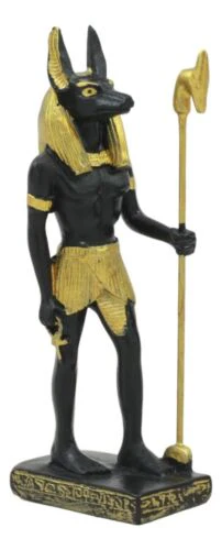 Egyptian God Of The Dead Mummy Anubis Dollhouse Miniature Statue Gods Of Egypt - Image 3