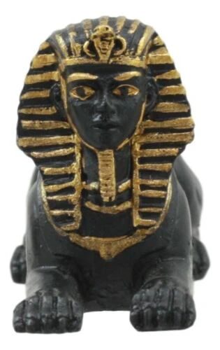 Egyptian Pyramid Tomb Guardian Sphinx Androsphinx Dollhouse Miniature Figurine - Image 2