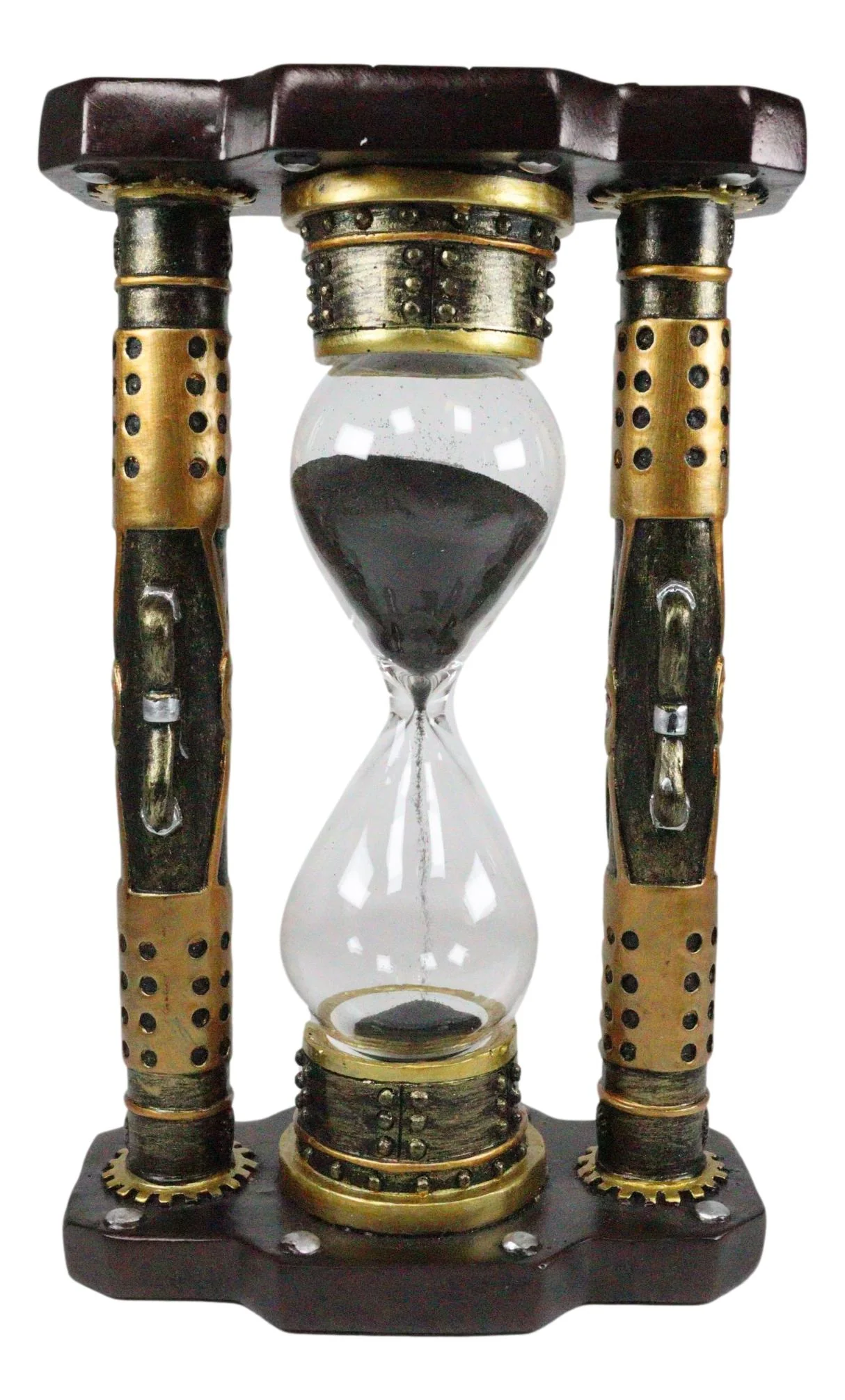 Ebros Endless Time Shifting Warp Column Tower Steampunk Gearwork Sand timer - Image 2