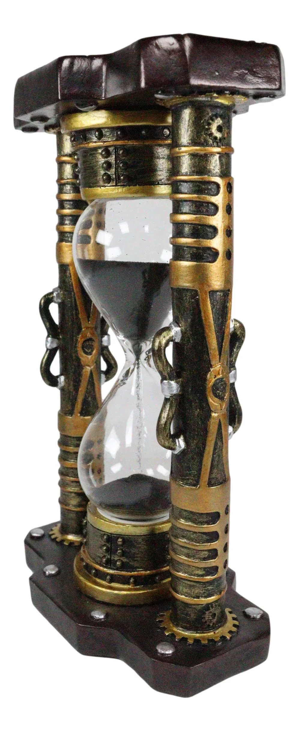 Ebros Endless Time Shifting Warp Column Tower Steampunk Gearwork Sand timer - Image 3