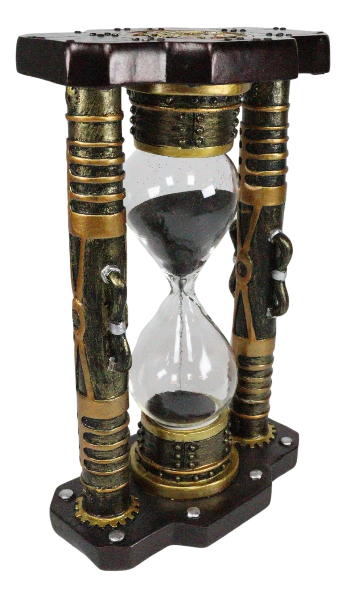 Ebros Endless Time Shifting Warp Column Tower Steampunk Gearwork Sand timer - Image 4