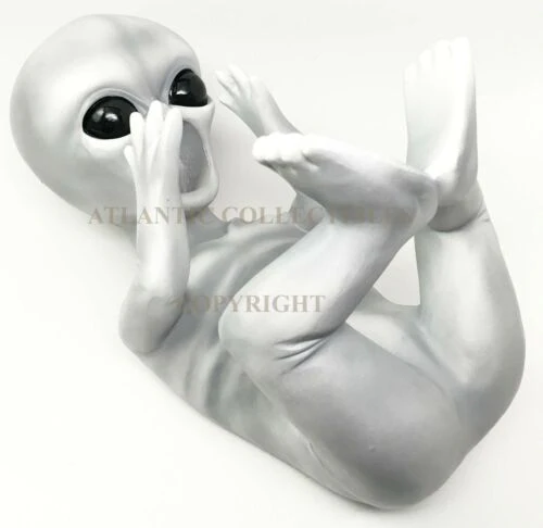 Extra Terrestrial Alien UFO Outer Space Colony Wine Bottle Holder Figurine Decor - Image 4