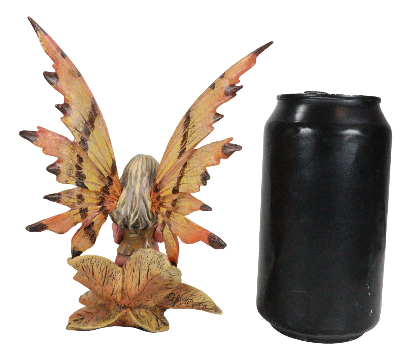 Fantasy Autumn Fall Forest Monk Fairy Fae Blowing Wish Bubbles Figurine - Image 8
