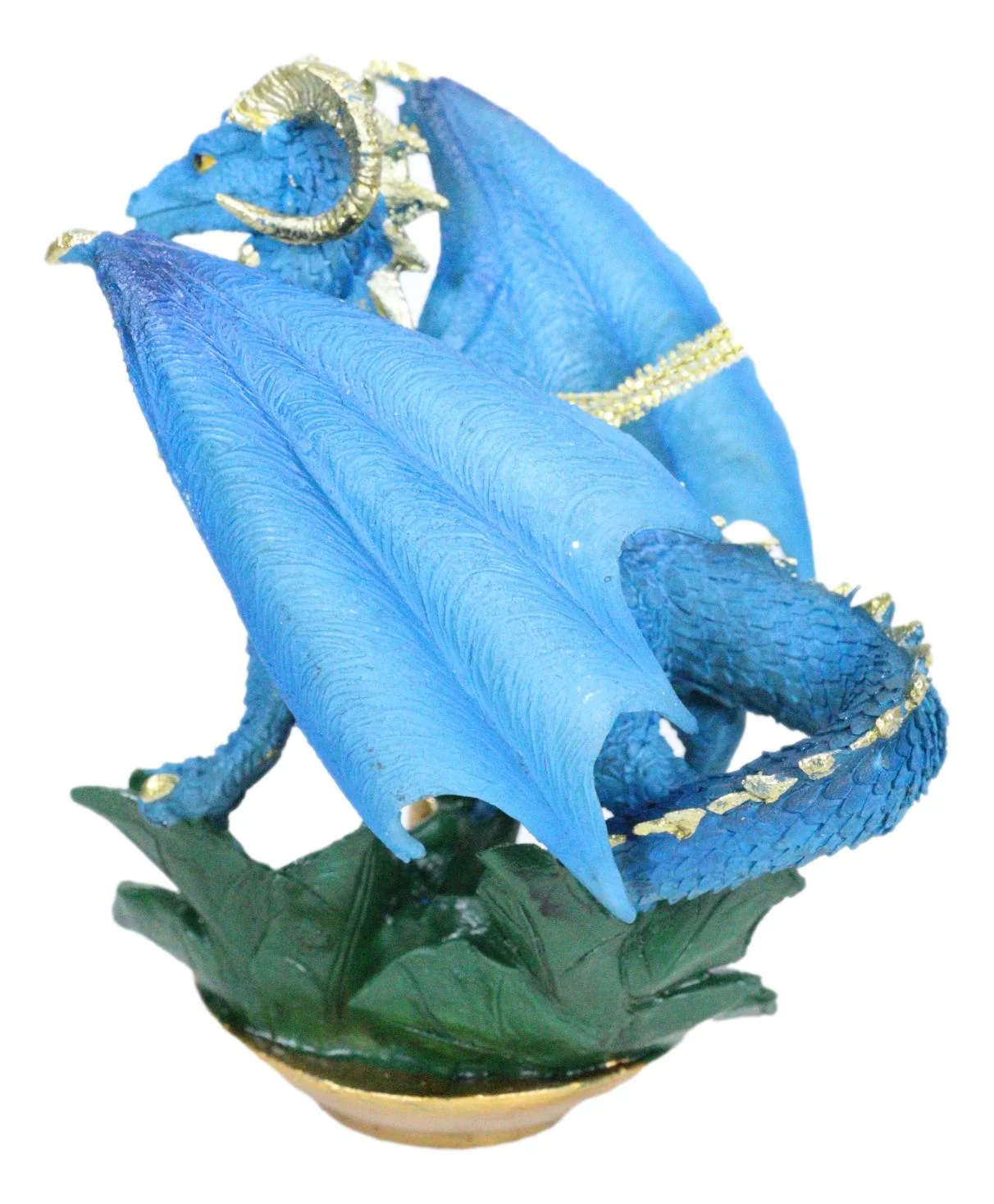 Fantasy Holiday Spirit Blue Advent Candle Dragon Christmas Tree Hanging Ornament - Image 3