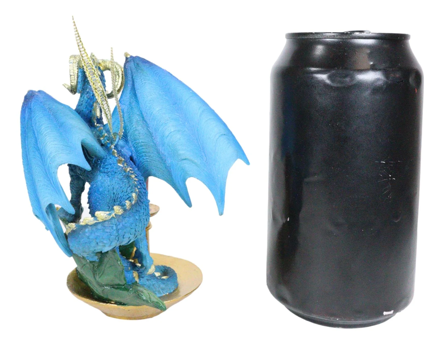 Fantasy Holiday Spirit Blue Advent Candle Dragon Christmas Tree Hanging Ornament - Image 6