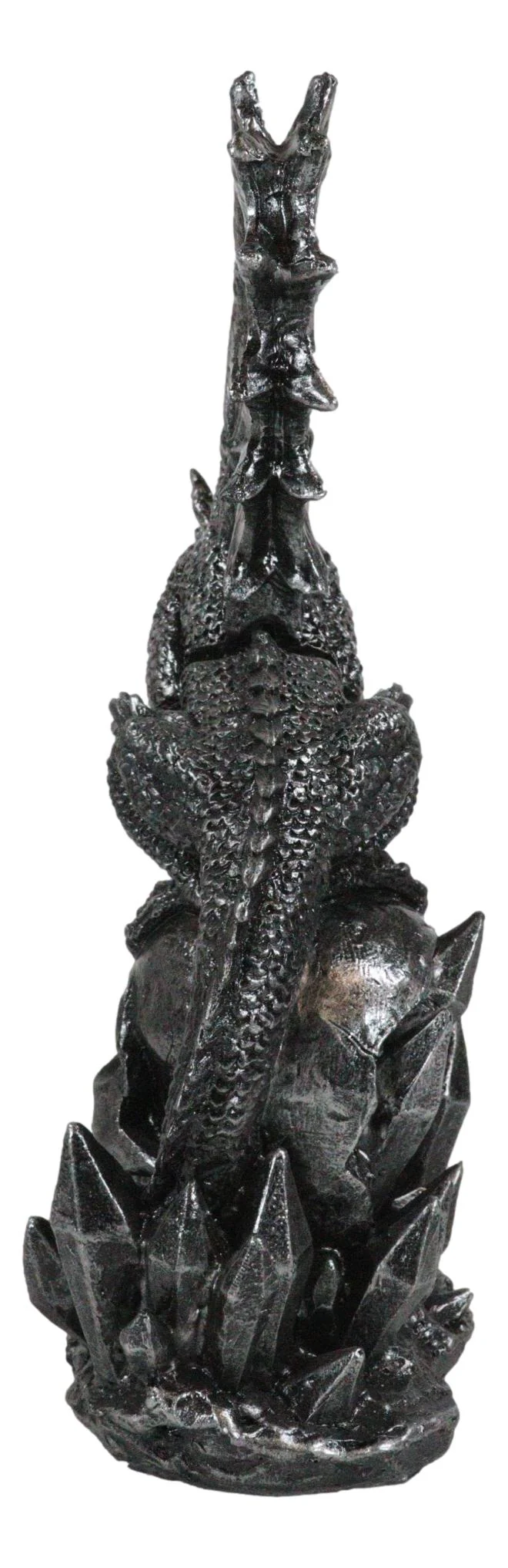 Fantasy Leviathan Dragon On Graveyard Skull With Fire Dagger Letter Opener Set - Image 4
