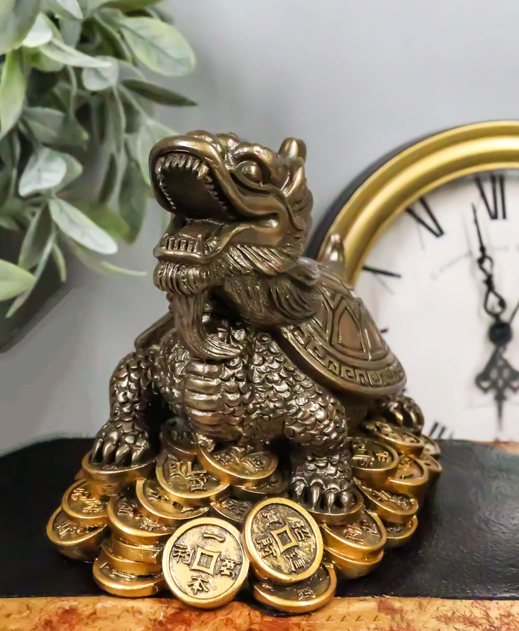 Feng Shui Celestial Black Dragon Turtle Statue Charm For Protection and Wealth - Image 9