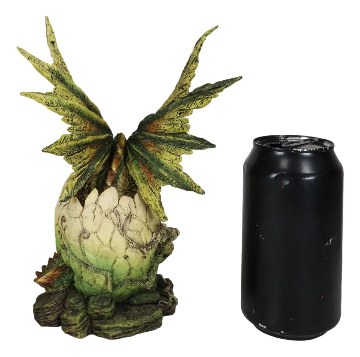 Forest Ent Greenman Dendritic Dragon Hatchling Emerging From Egg Shell Figurine - Image 7