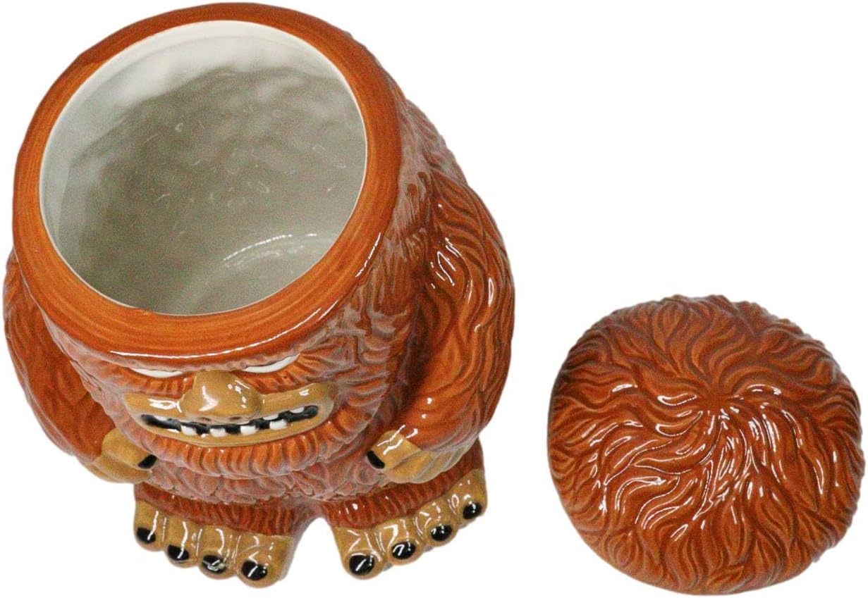 Forest Mythical Creature Sasquatch Big Foot Cryptid Ape Ceramic Cookie Jar - Image 3