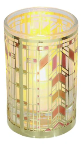 Frank Lloyd Wright Barton House Buffet Cabinet Door Brass Votive Candle Holder - Image 3