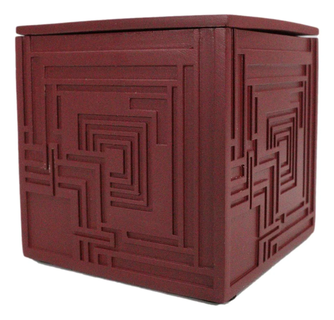 Frank Lloyd Wright Charles Ennis House Petite Cube Trinket Box Textile Block Art - Image 4