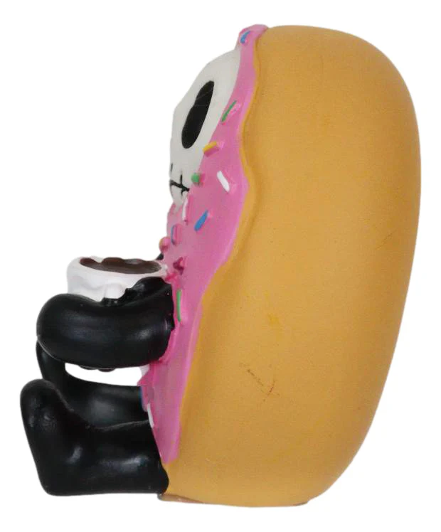 Furrybones Donutsu Strawberry Sprinkles Donut Milk Skeleton Furry Bones Figurine - Image 4