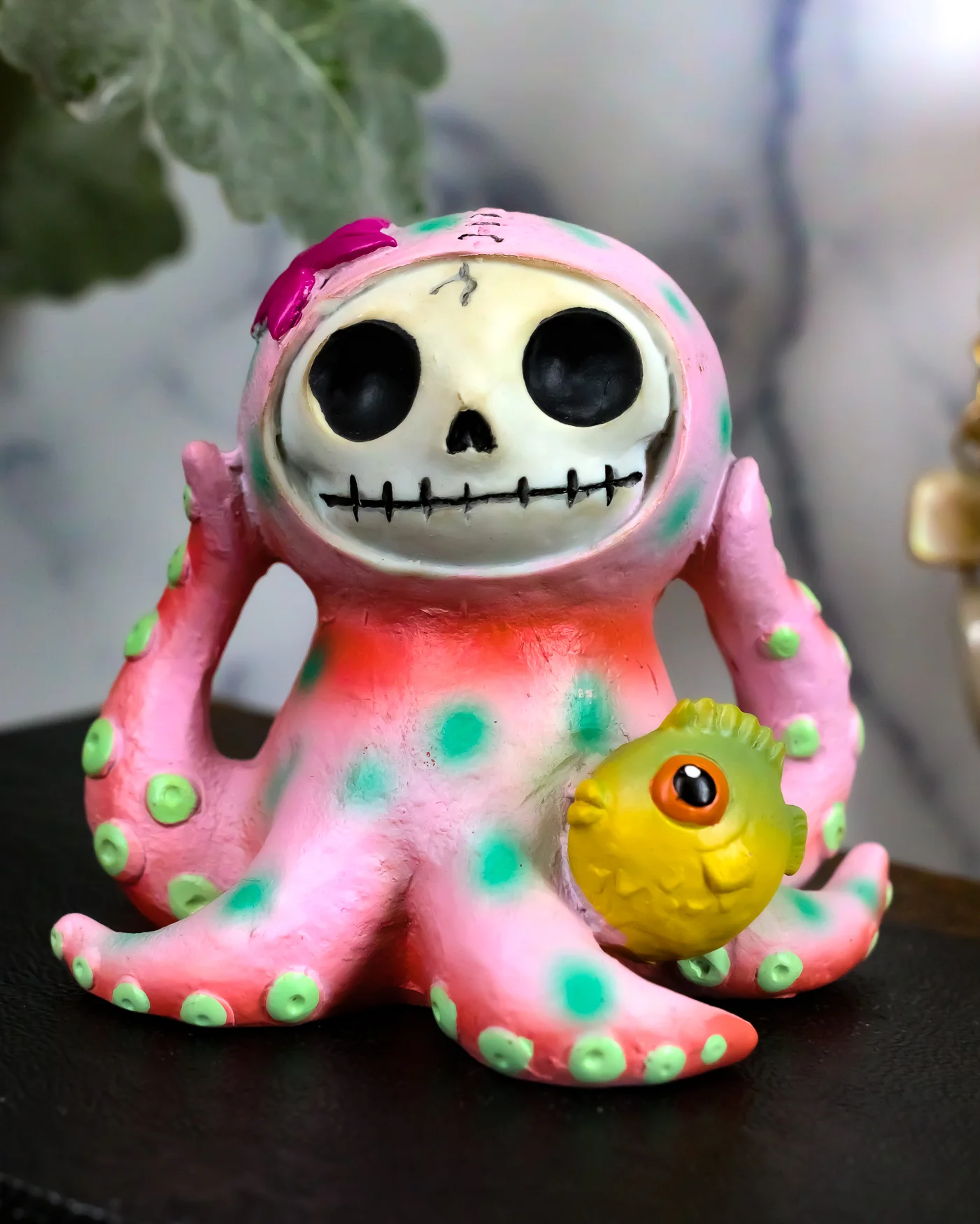 Furrybones Octopee Skeleton Monster Ornament Figurine Exclusive Collection - Image 2