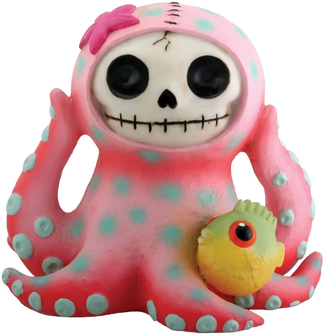 Furrybones Octopee Skeleton Monster Ornament Figurine Exclusive Collection - Image 3