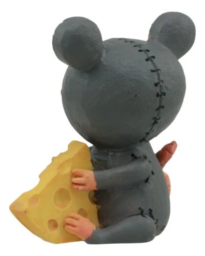 Furrybones Voodoo Mouse With Muenster Cheese Skeleton Figurine Collectible 2.5"H - Image 5