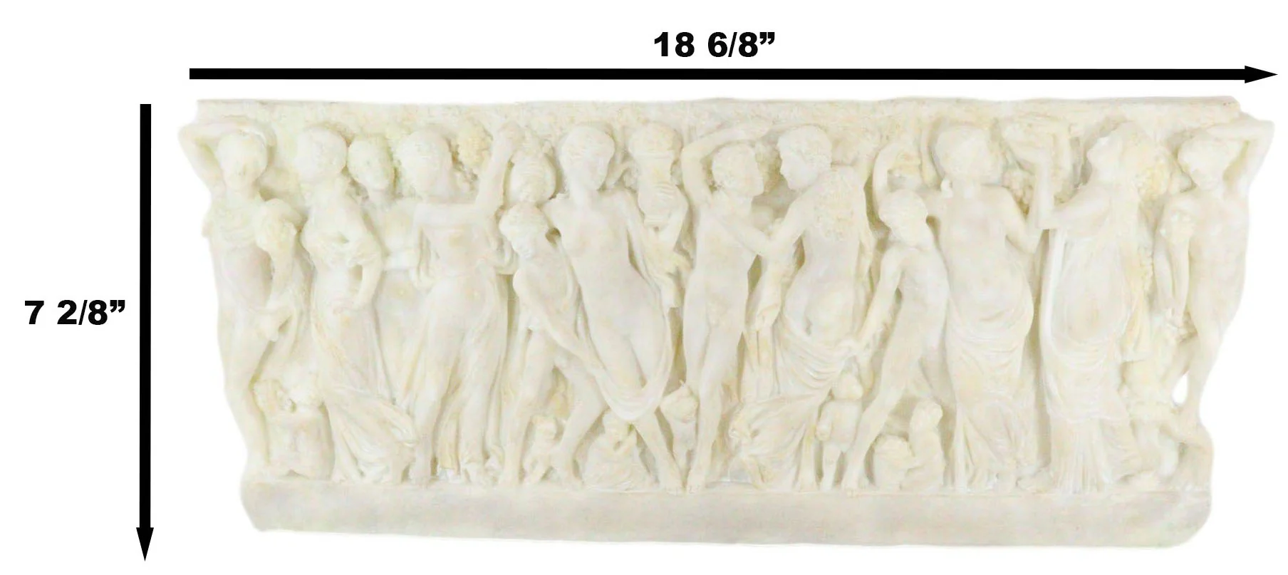 Gardner Museum Farnese Sarcophagus Revelers Gathering Grapes Wall Plaque Relief - Image 3