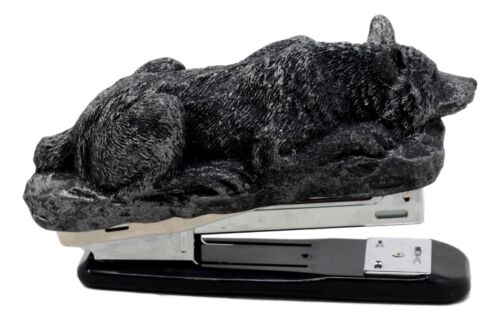Gothic Resting Alpha Wolf Stapler Office Desktop Accessory Totem Wolf Spirit - Image 6