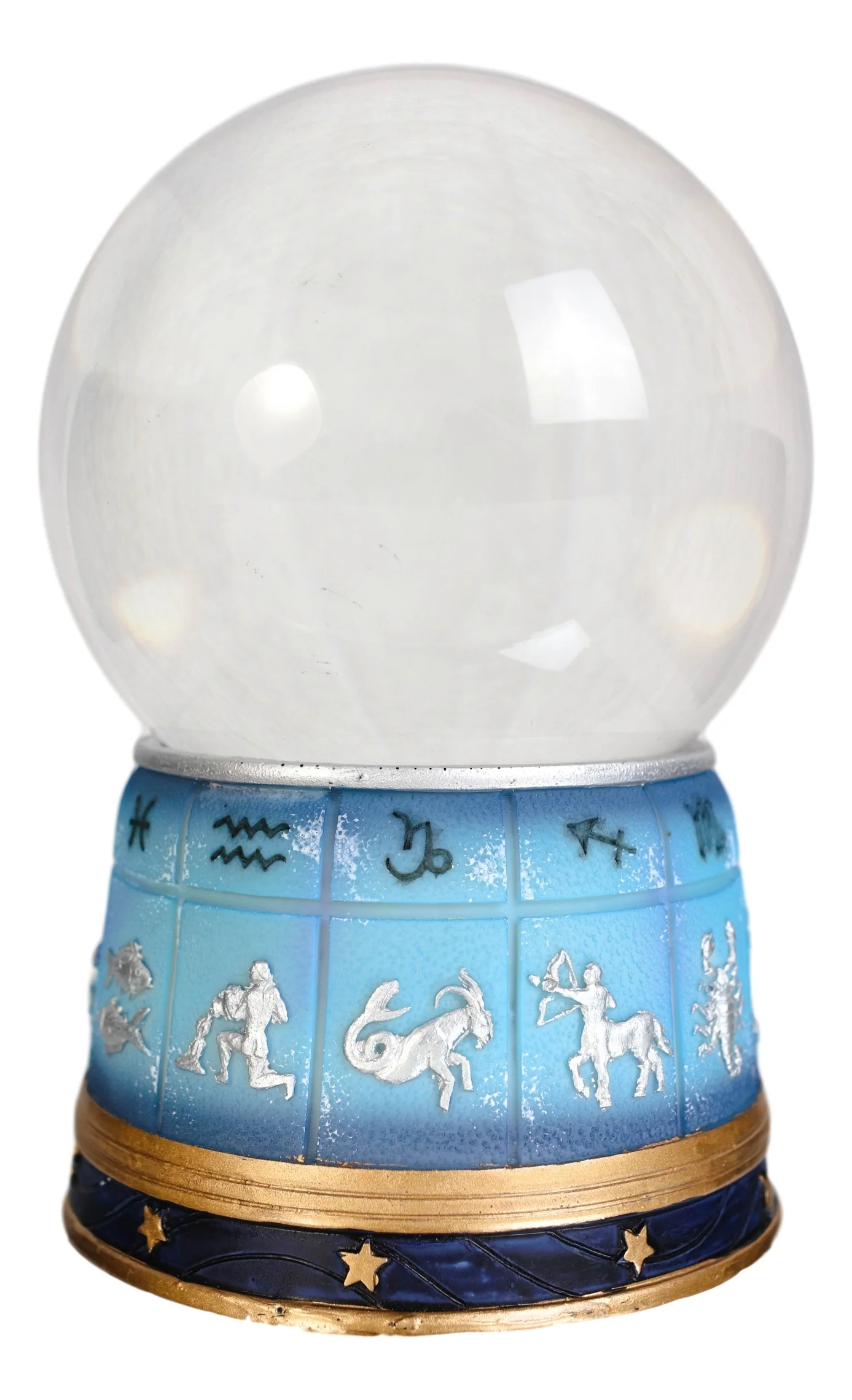 Greek Astrology 12 Horoscope Zodiac Signs Dome Base And Glass Sphere Gazing Ball - Image 2