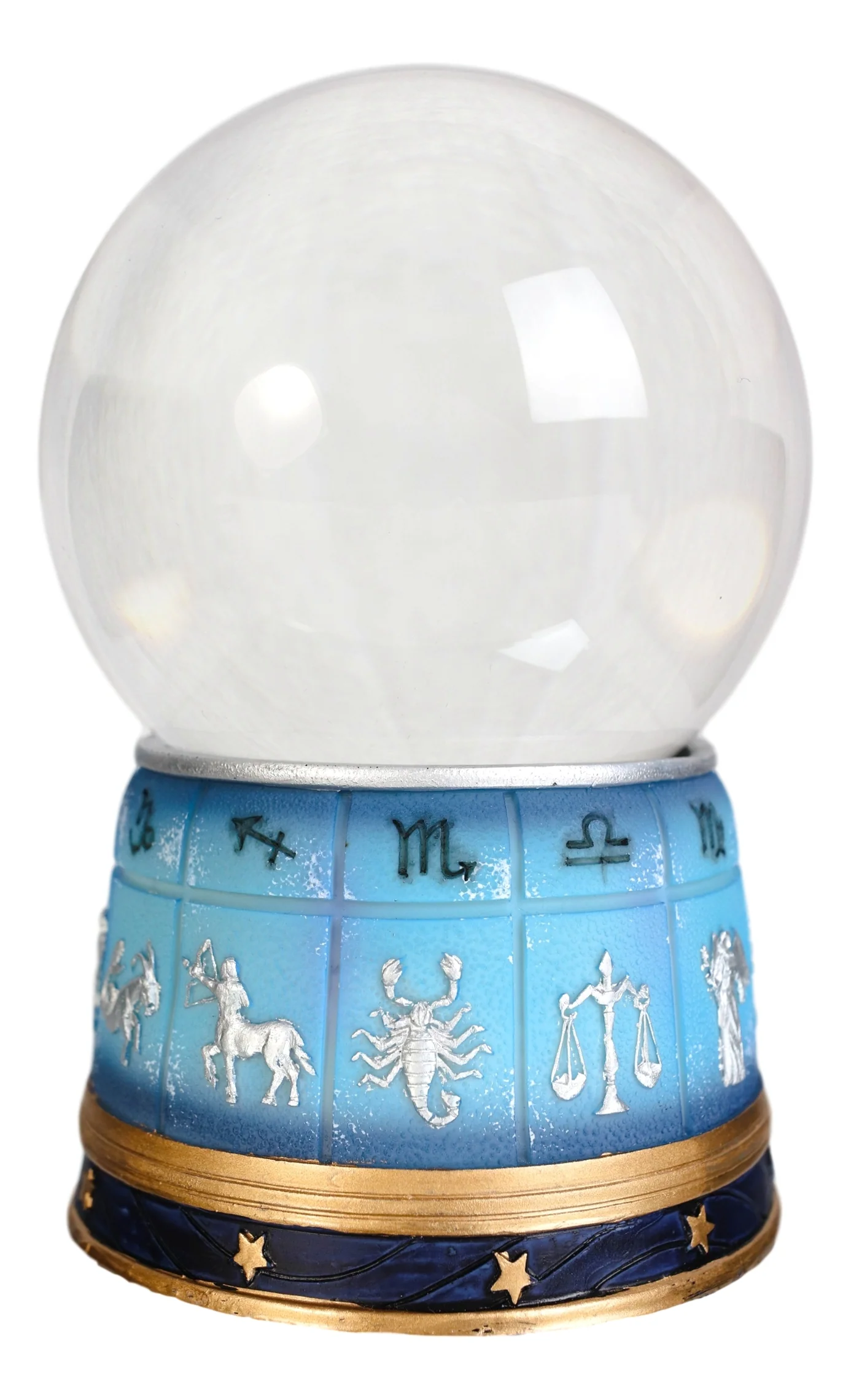 Greek Astrology 12 Horoscope Zodiac Signs Dome Base And Glass Sphere Gazing Ball - Image 4