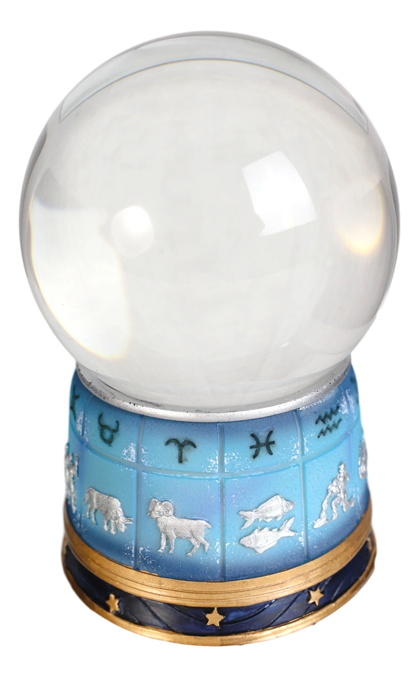 Greek Astrology 12 Horoscope Zodiac Signs Dome Base And Glass Sphere Gazing Ball - Image 5