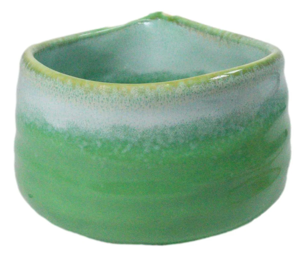 Green And White Emerald Ceramic Japanese Matcha Green Tea Bowl Whisk & Scoop Set - Image 6