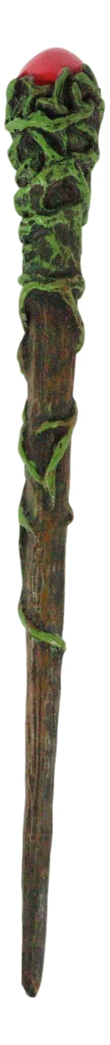 Ebros Greenman Vine With Red Orb Fantasy Sorcery Wizard Cosplay Toy Magic Wand 9.25"L - Image 3
