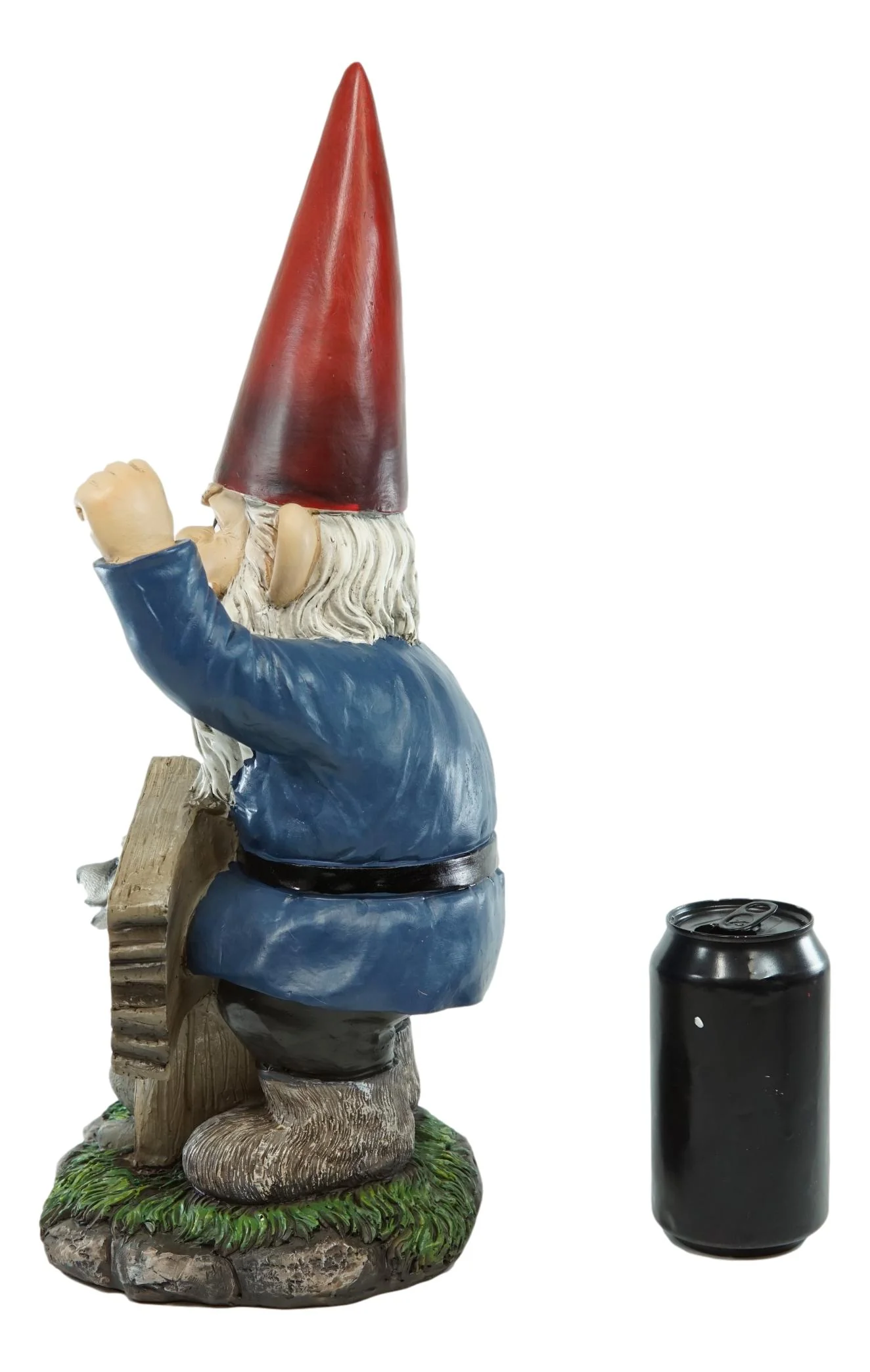 Ebros Grumpy Mr Gnome Dwarf With Feisty Raccoon Raising Fists Not Welcome Statue 17"H - Image 6