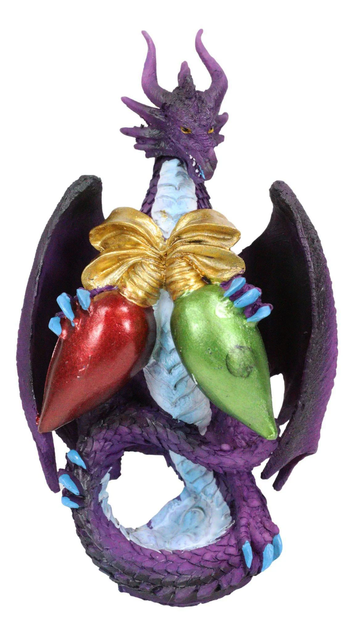 Holiday Festive Spirit Tree Lights Purple Dragon Christmas Hanging Ornament - Image 2