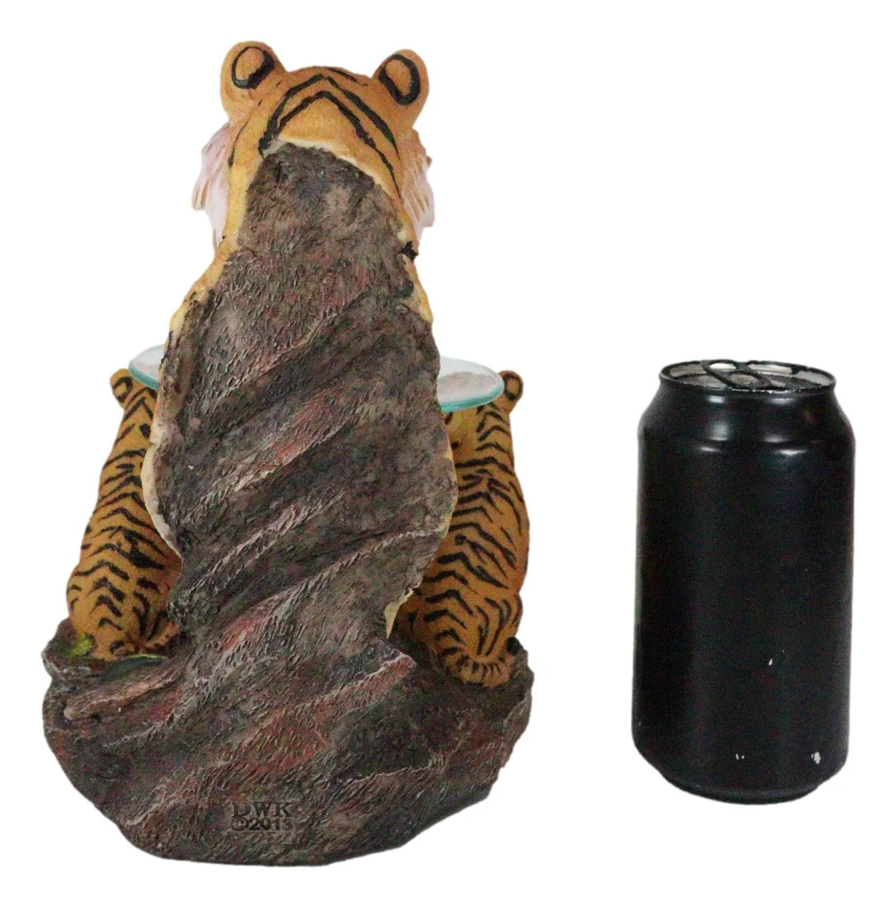 Jungle Predator Bengal Tiger Mother & Cubs Candle Heat Oil Tart Burner Figurine - Image 7
