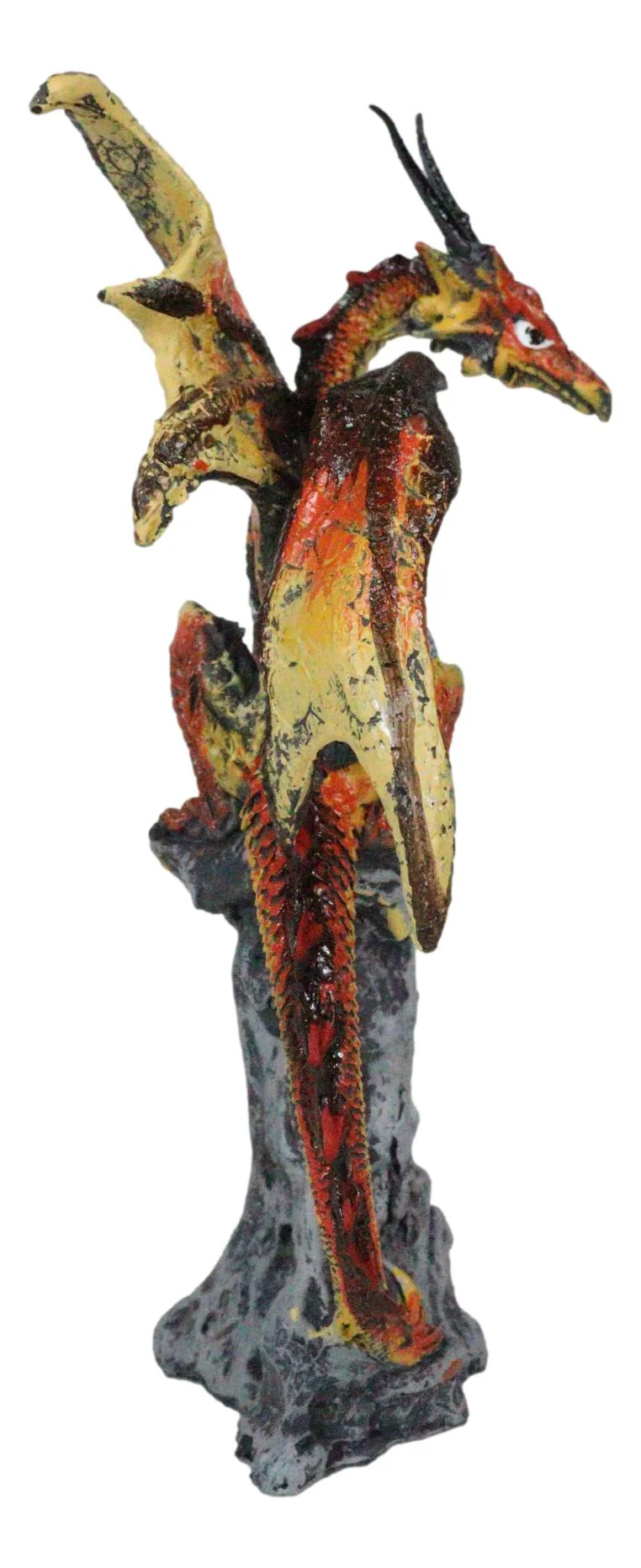 Kaiser Gold Dragon Knight Perching On Oracle Tree Of Life Figurine Myth Legends - Image 6