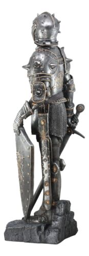 Large 29" Height Standing Honorable Armored Knight Sculpture Medieval Decoration - Image 4
