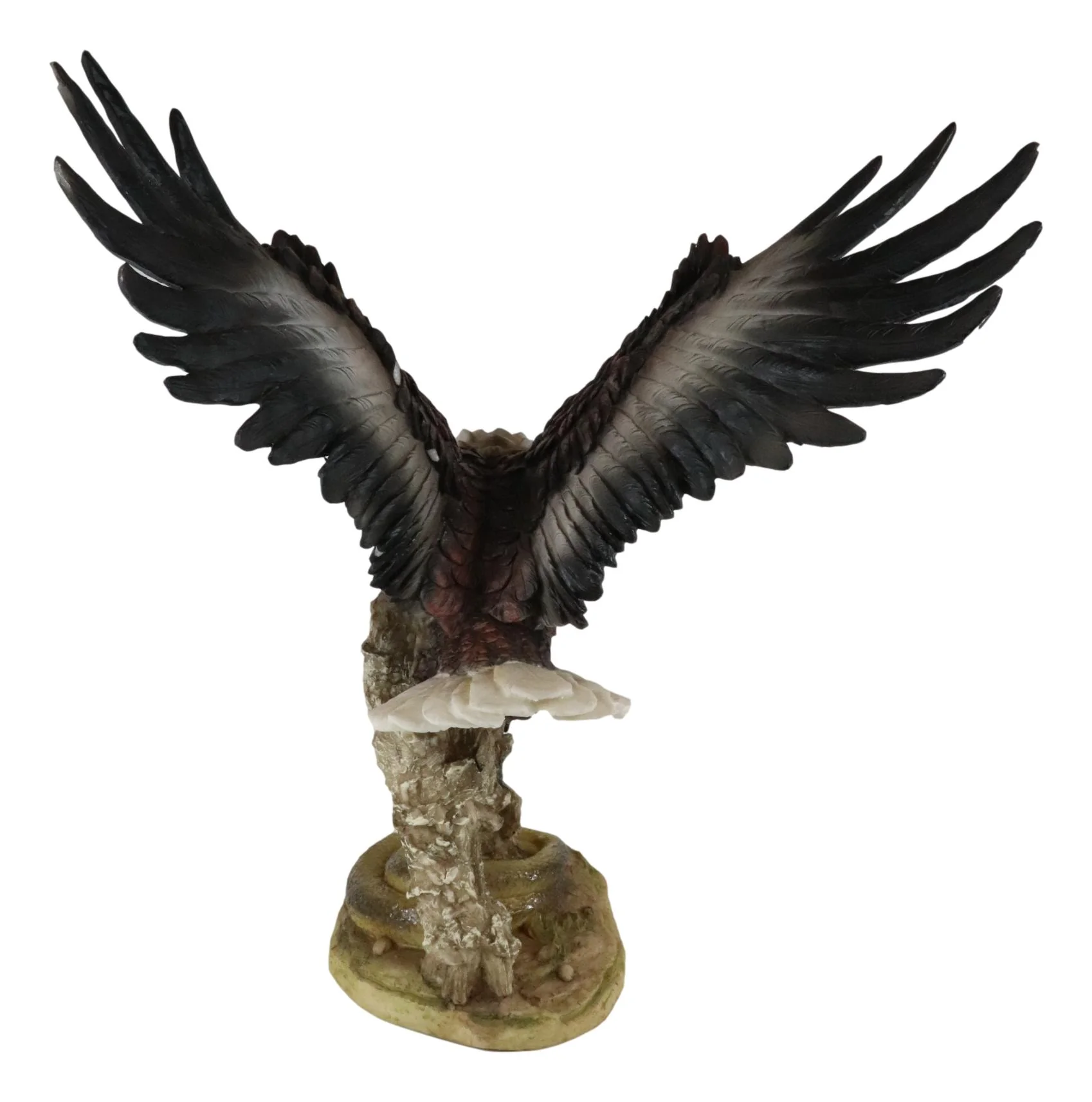Large American Bald Eagle Swooping On Python Snake Decorative Patriotic Statue - Image 5