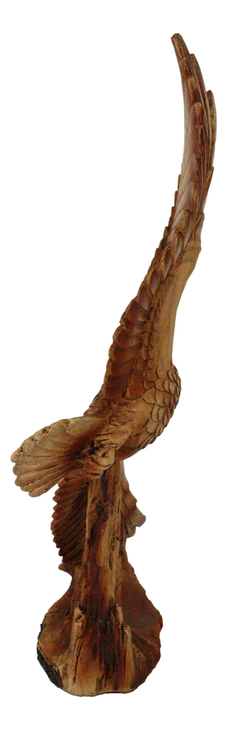 Large American Wildlife Nature Aerial King Of The Sky Gliding Bald Eagle Statue - Image 4