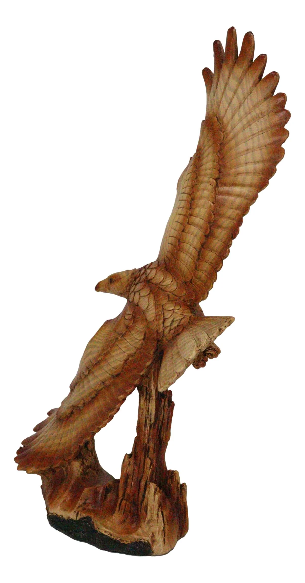 Large American Wildlife Nature Aerial King Of The Sky Gliding Bald Eagle Statue - Image 6
