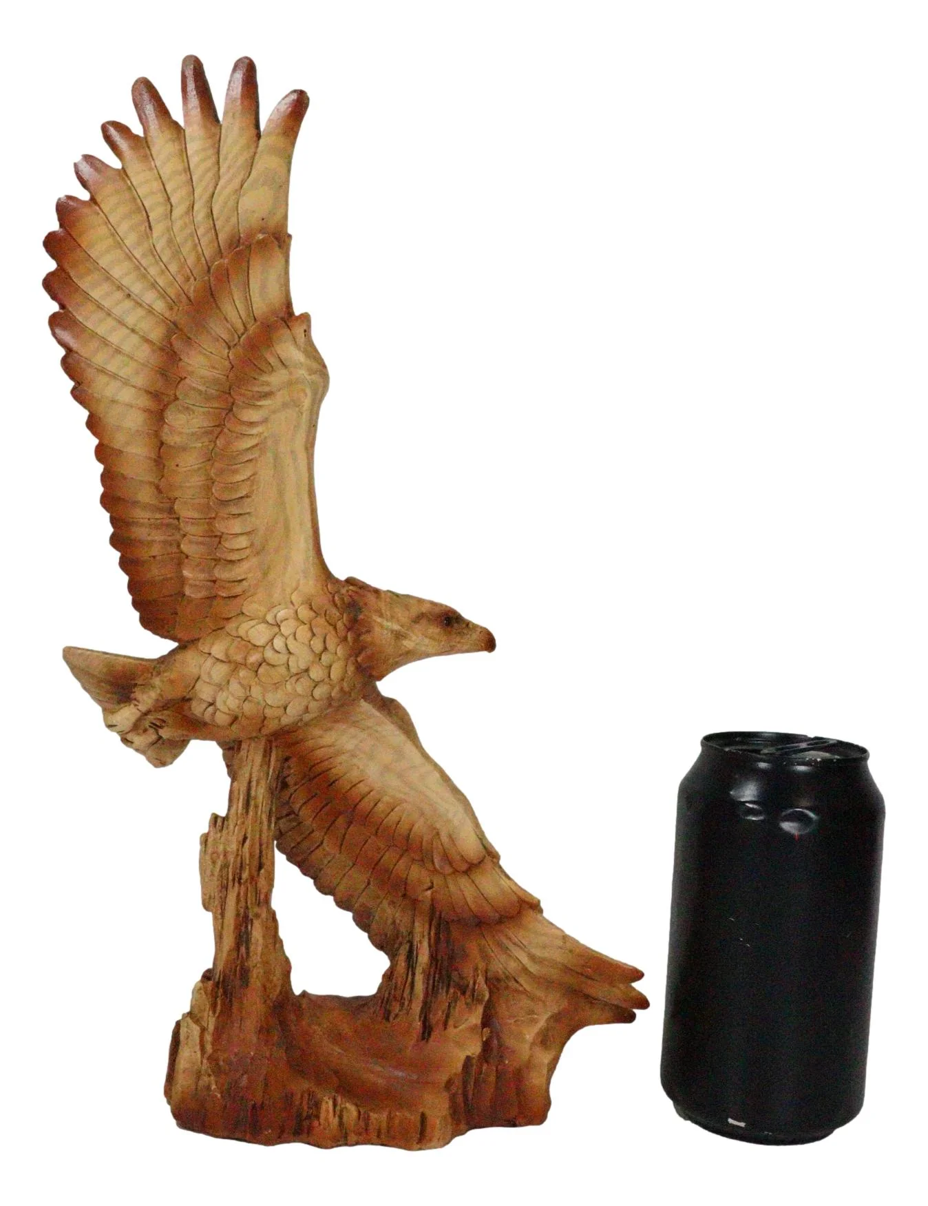 Large American Wildlife Nature Aerial King Of The Sky Gliding Bald Eagle Statue - Image 7