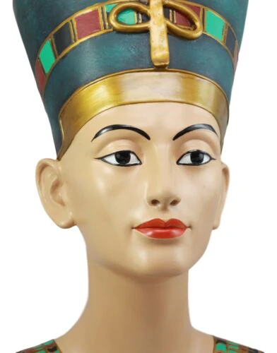 Large Ancient Egyptian Queen Nefertiti Bust Statue 18"H Classical Egypt Decor - Image 6