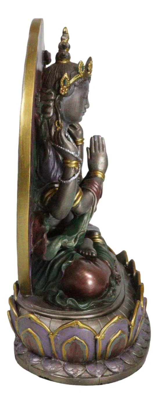 Ebros Bodhisattva Avalokiteshvara In Prayer Meditation Statue Buddha Compassion - Image 6