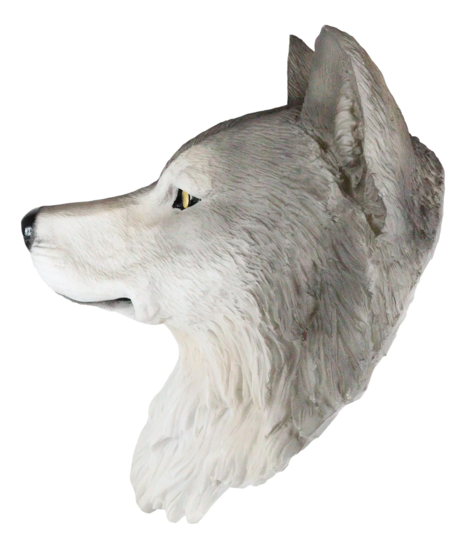 Ebros Large Fenrir Alpha Gray Wolf Head Wall Decor Plaque 14"Tall Art Decor - Image 4