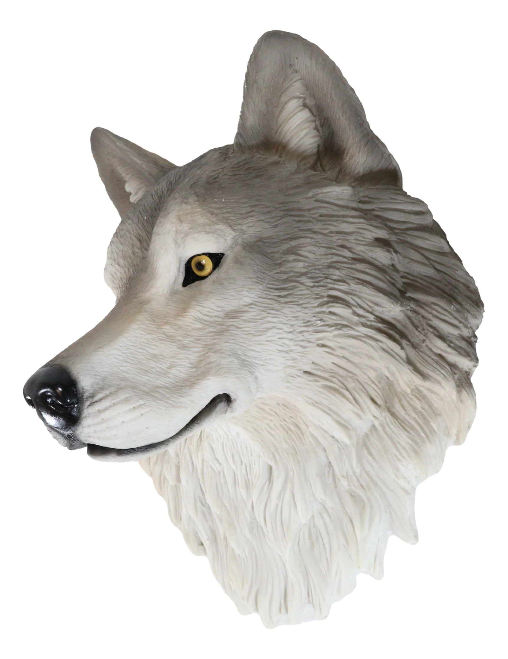 Ebros Large Fenrir Alpha Gray Wolf Head Wall Decor Plaque 14"Tall Art Decor - Image 5