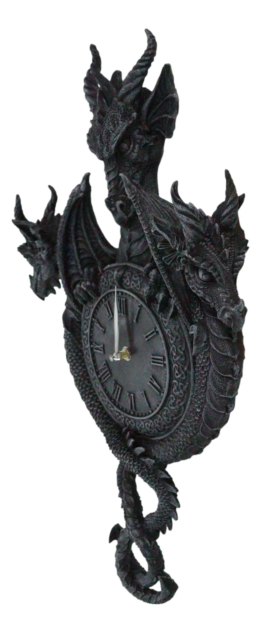 Large Gothic Spiral Serpent Triple Dragon Overlords Time Sentinels Wall Clock - Image 5