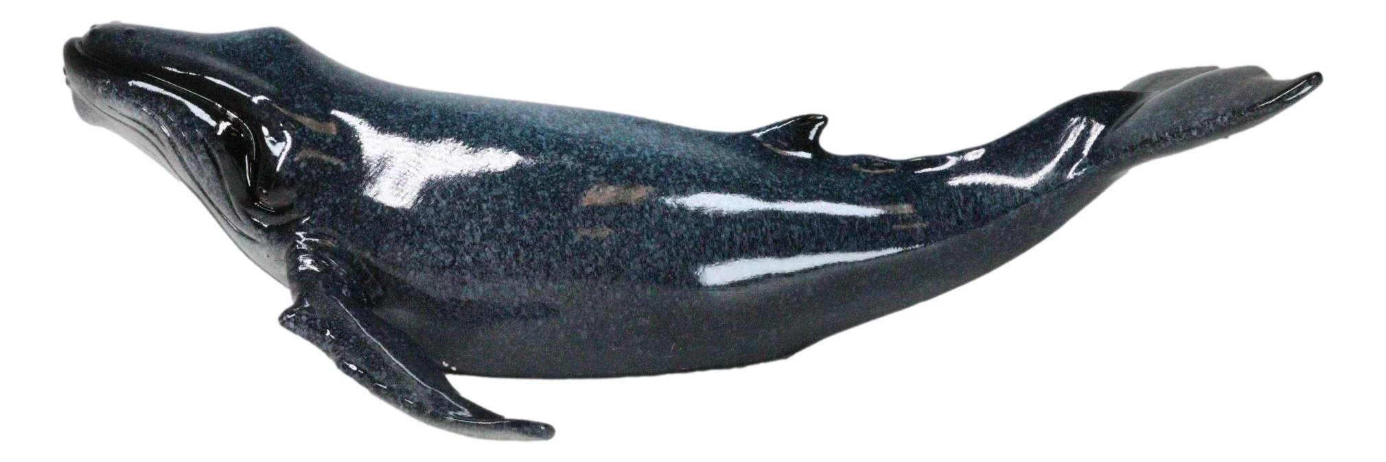 Large Nautical Ocean Marine Baleen Blue Humpback Whale Swimming Figurine 17"L - Image 7