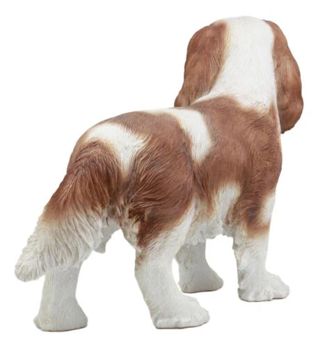 Large Realistic Adorable Cavalier King Charles Spaniel Dog Statue 16"Long - Image 2