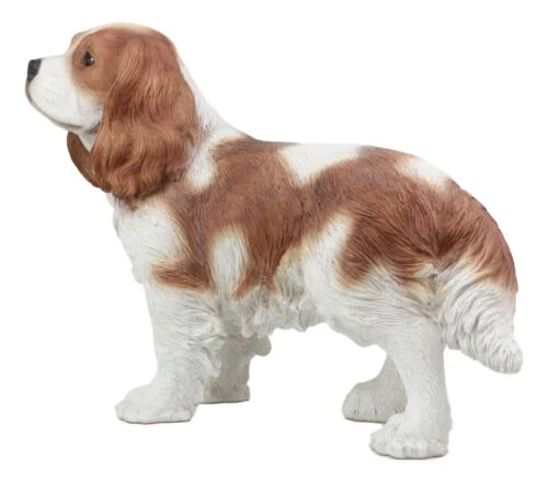 Large Realistic Adorable Cavalier King Charles Spaniel Dog Statue 16"Long - Image 4