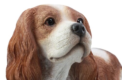 Large Realistic Adorable Cavalier King Charles Spaniel Dog Statue 16"Long - Image 5
