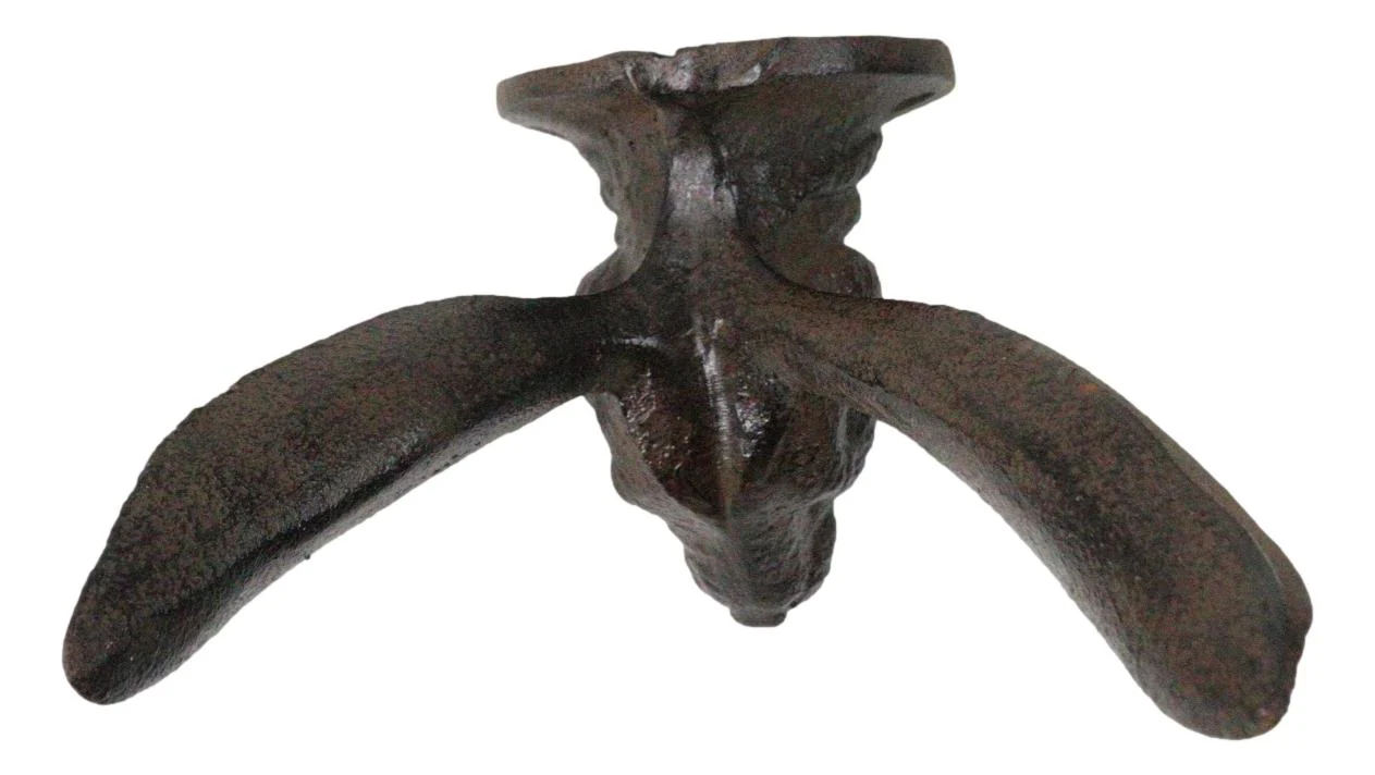 Large Rustic Cast Iron Whimsical Bunny Rabbit with Cute Ears Wall Hook Sculpture - Image 5