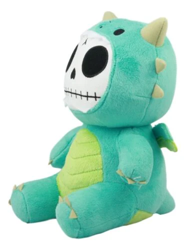 Larger Furry Bones Skeleton Teal Scorchie Dragon Plush Toy Doll Collectible - Image 2