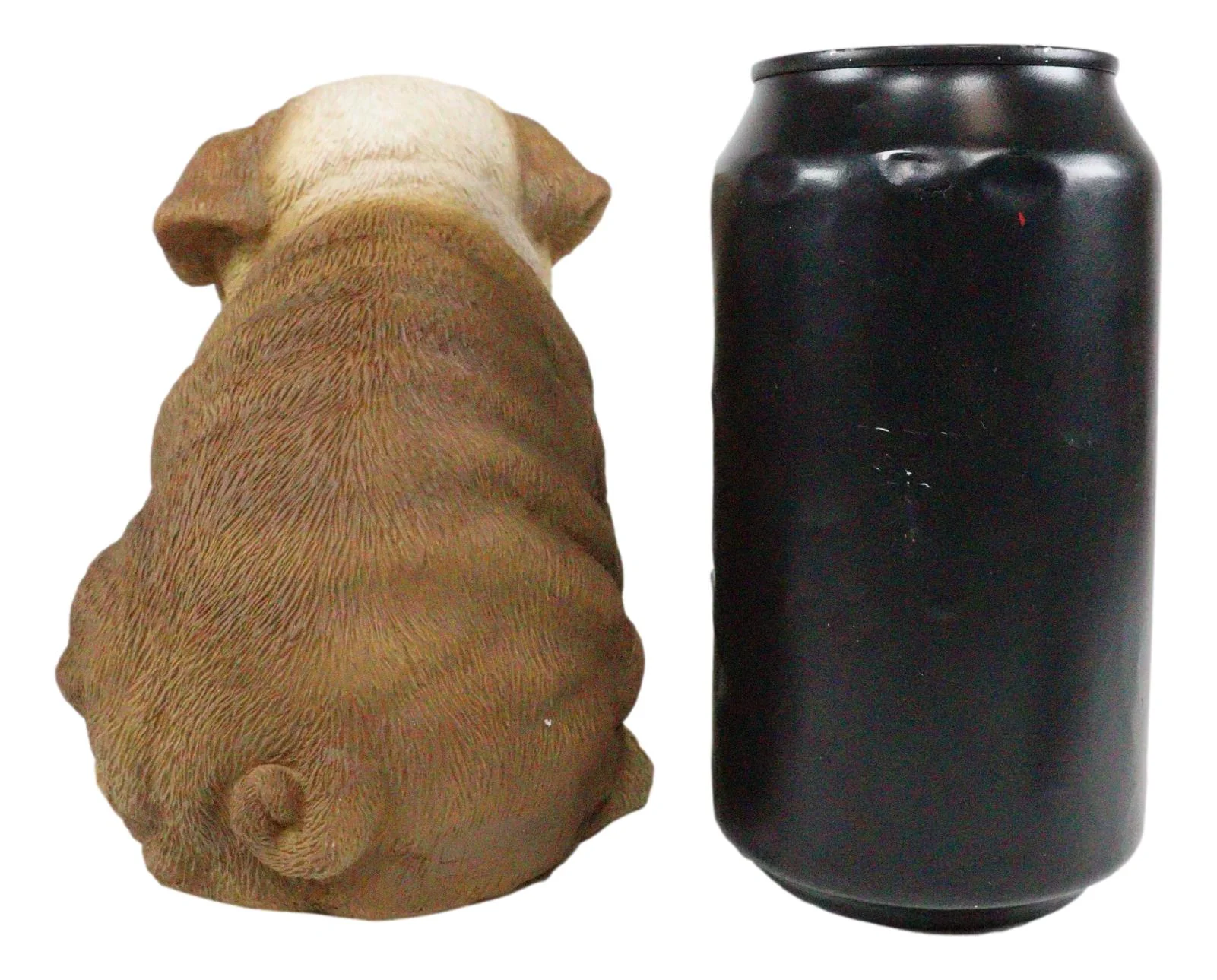 Ebros Lifelike Sitting Adorable Bulldog Puppy Dog Figurine 5"H Pet Pal Puppies - Image 5