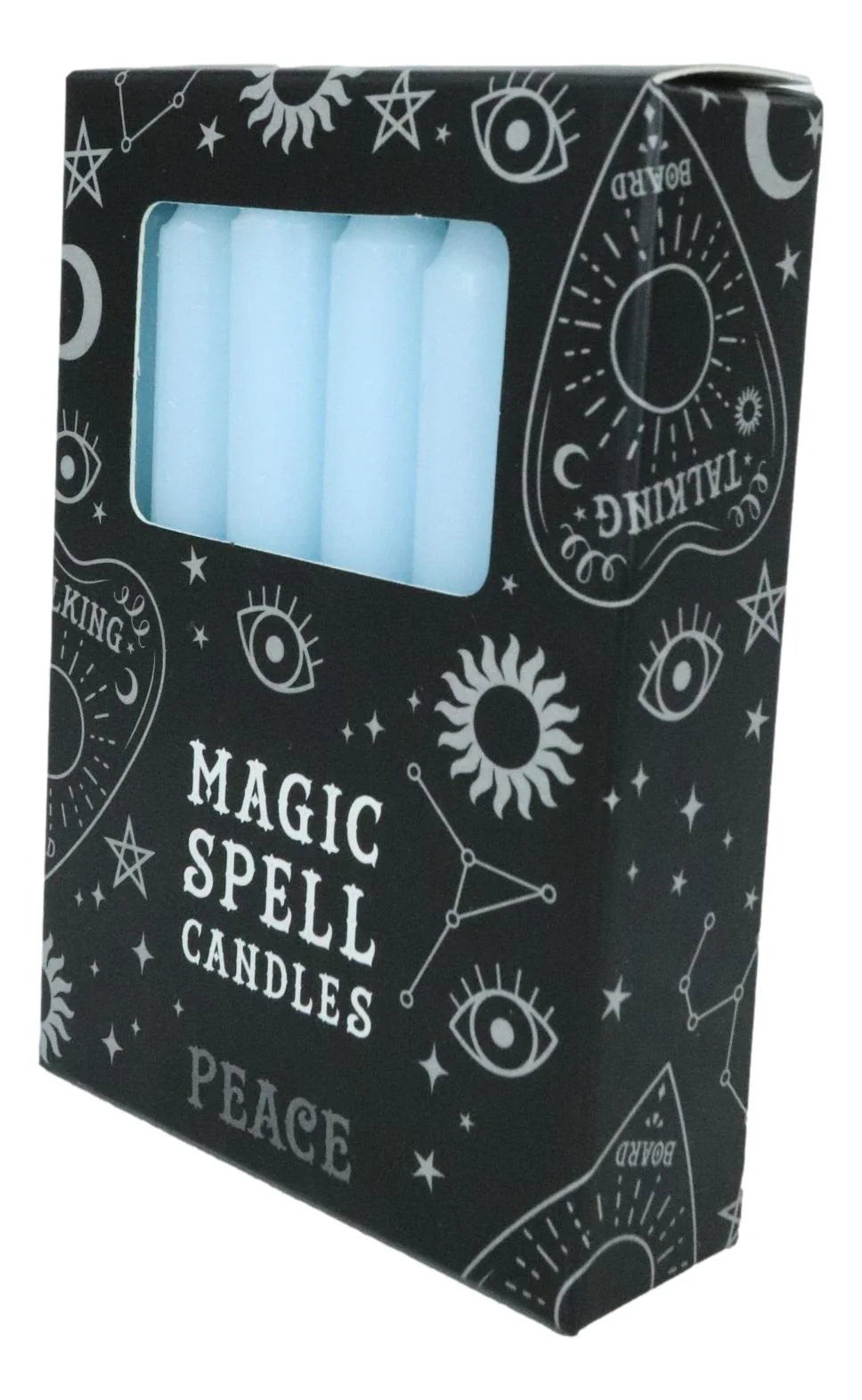 Light Blue Peace Protection Pack of 12 Wicca Occult Witch Spell Chime Candles - Image 6